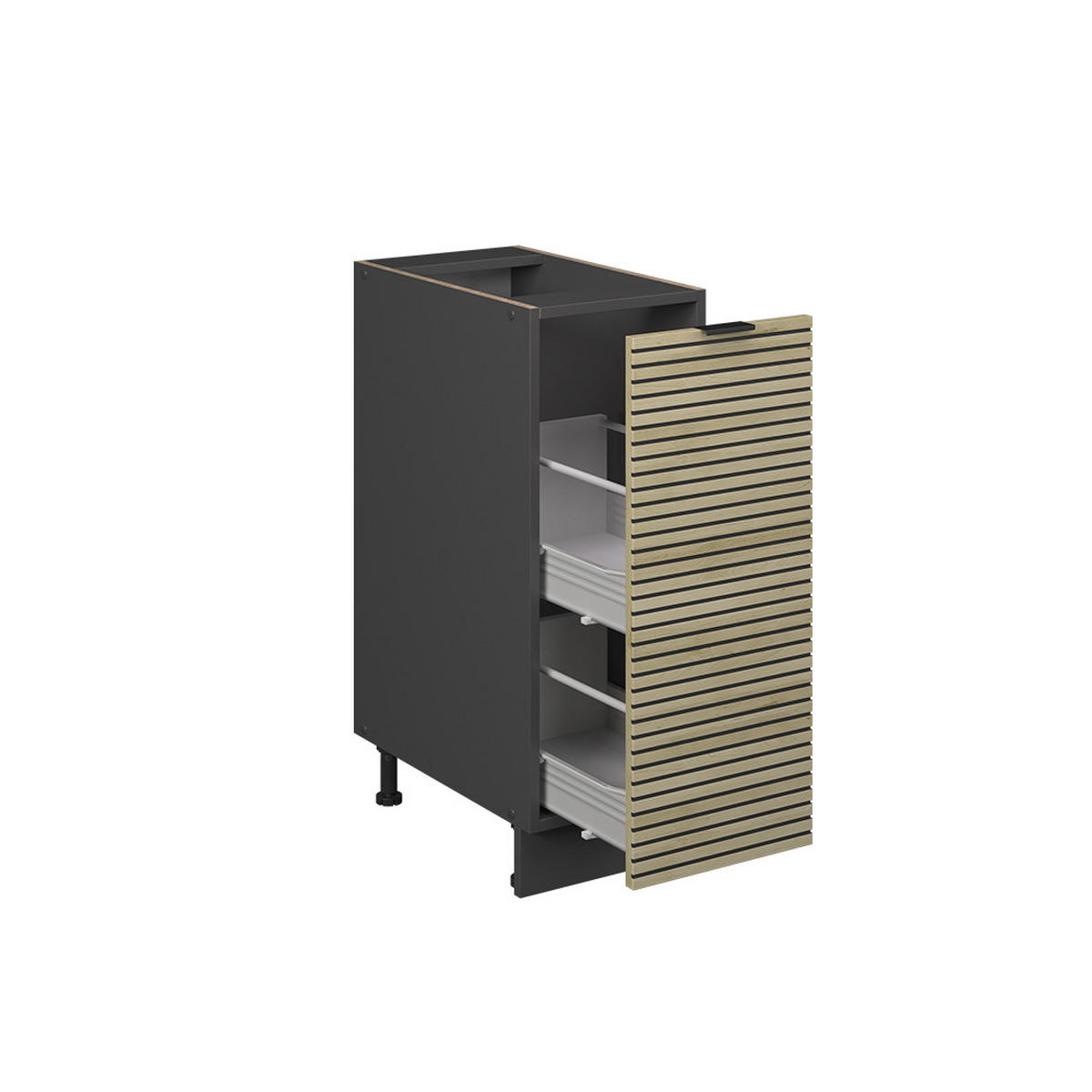 APOTHEKERSCHRANK Fame-Line Eiche Paneel 30 cm , AP Eiche - Hellbraun/Eichefarben, Holzwerkstoff (30/82/60cm) - Vicco