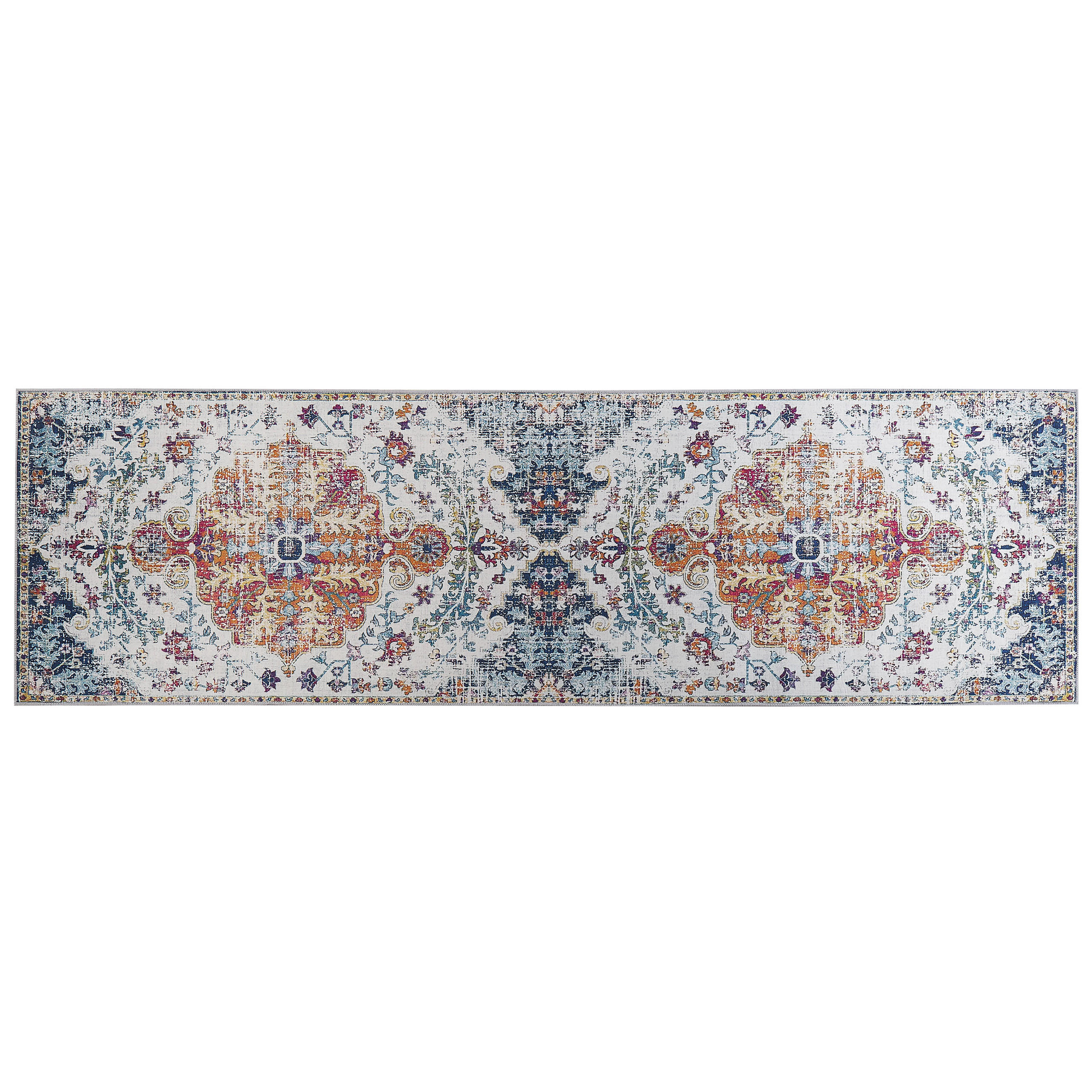 TEPPICHLÄUFER Enayem 200/60 cm - Multicolor, Kunststoff (60/200cm) - Beliani