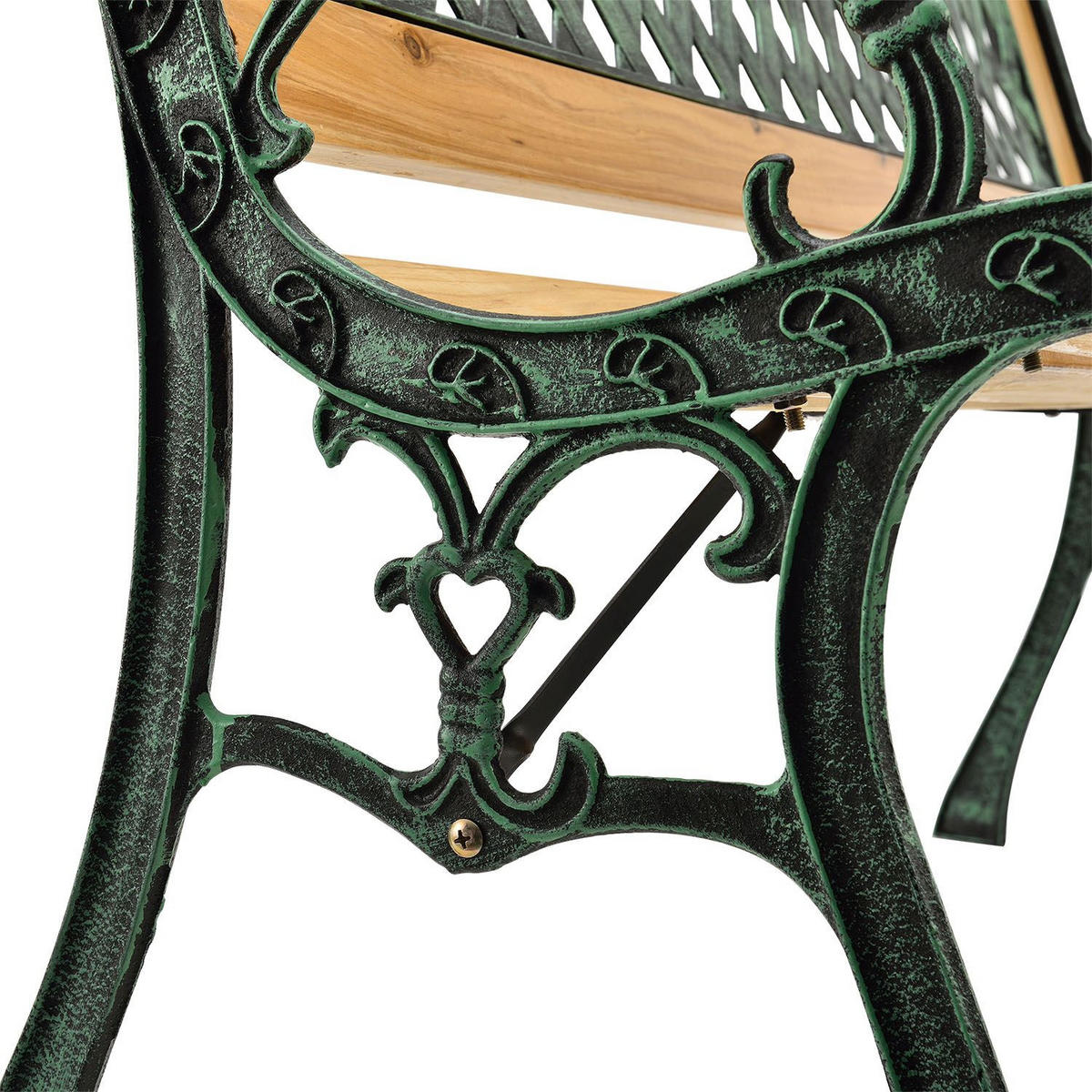 GARTENBANK Pisa 2-Sitzer - Braun, Textil (122/73/54cm) - Juskys