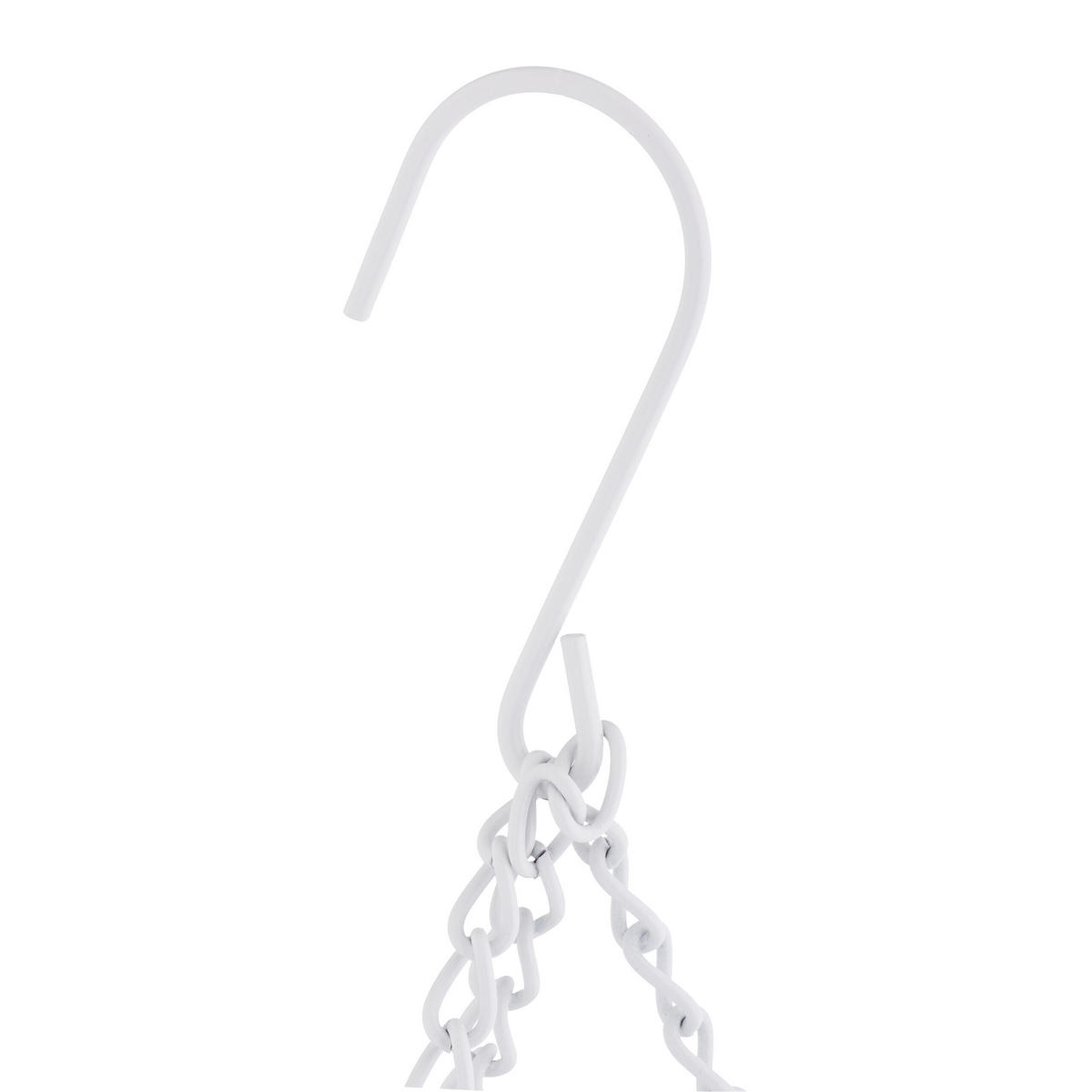 KÔŠ s ovocím - biela, kov (28/73/28cm) - Relaxdays