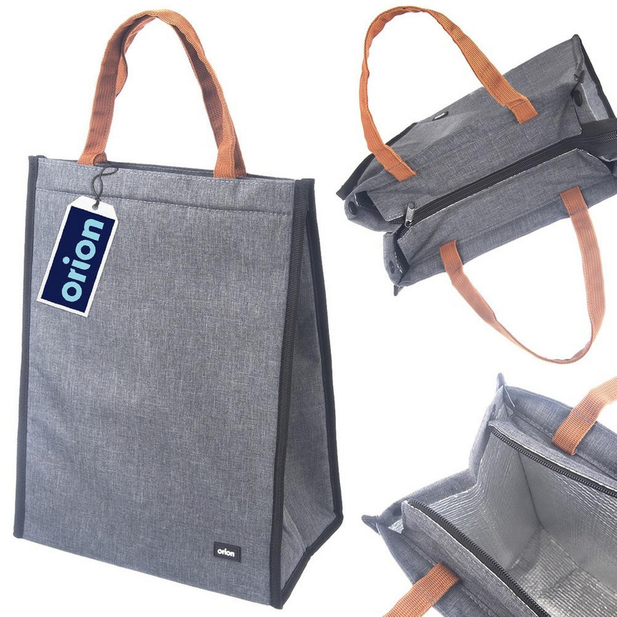 THERMOTASCHE Termo-Lunch 14 l Grau - Grau, Textil (15/35/27cm) - Orion 