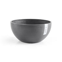 BLUMENTOPF Brussels 25/12 cm Grau - Grau, Kunststoff (25/12cm) - Ecopots