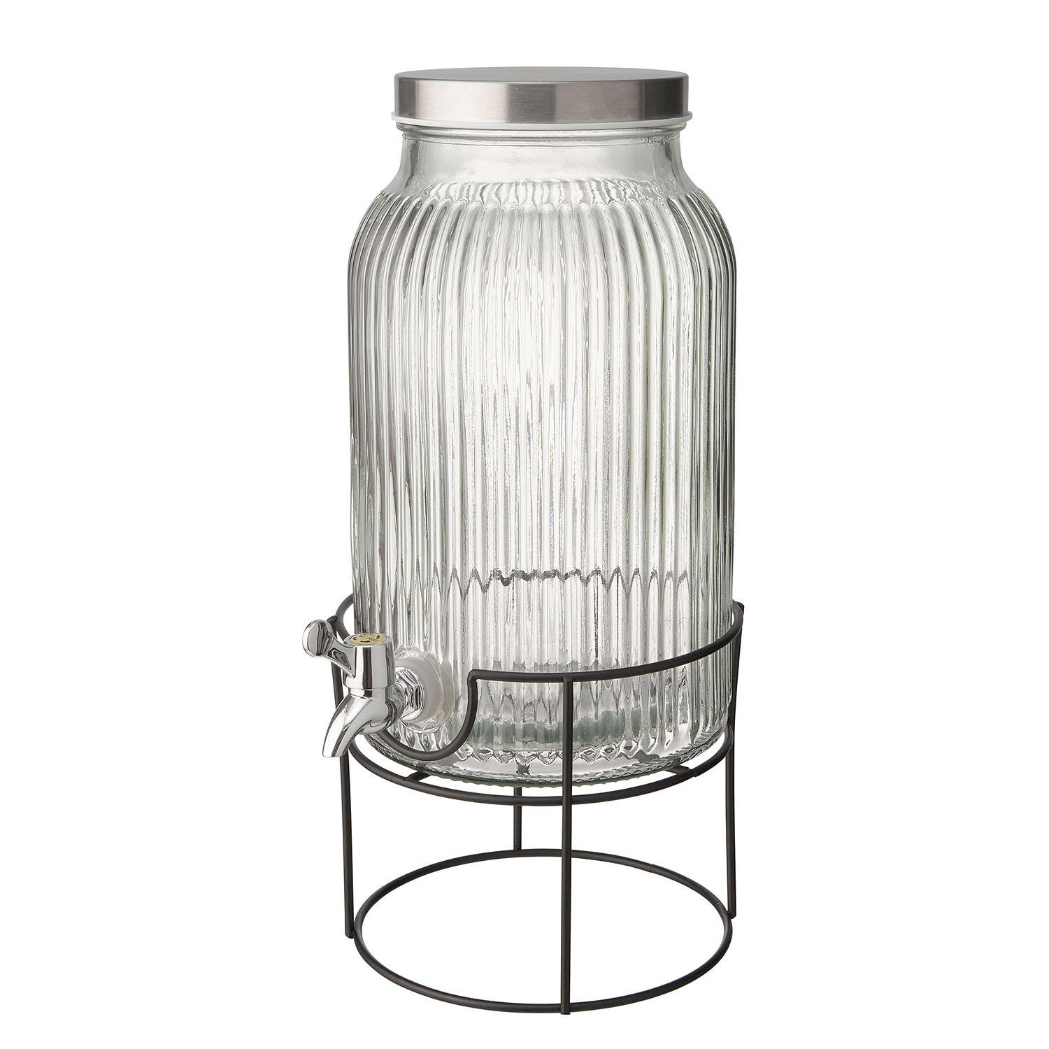 STÄNDER FÜR GETRÄNKESPENDER Fountain - Schwarz, Metall (19/16/19cm) - Butlers