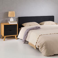 KOPFTEIL KLAO 160X190 CM - Schwarz, Textil (161/59/6cm) - IDIMEX