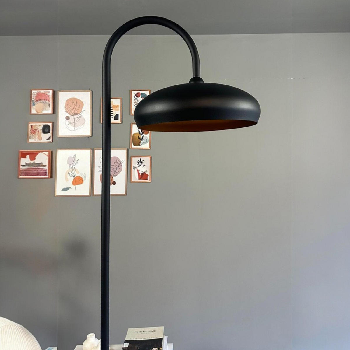STEHLAMPE Bralo 180 Cm - Schwarz, Metall (37/37/180cm) - Bamyum