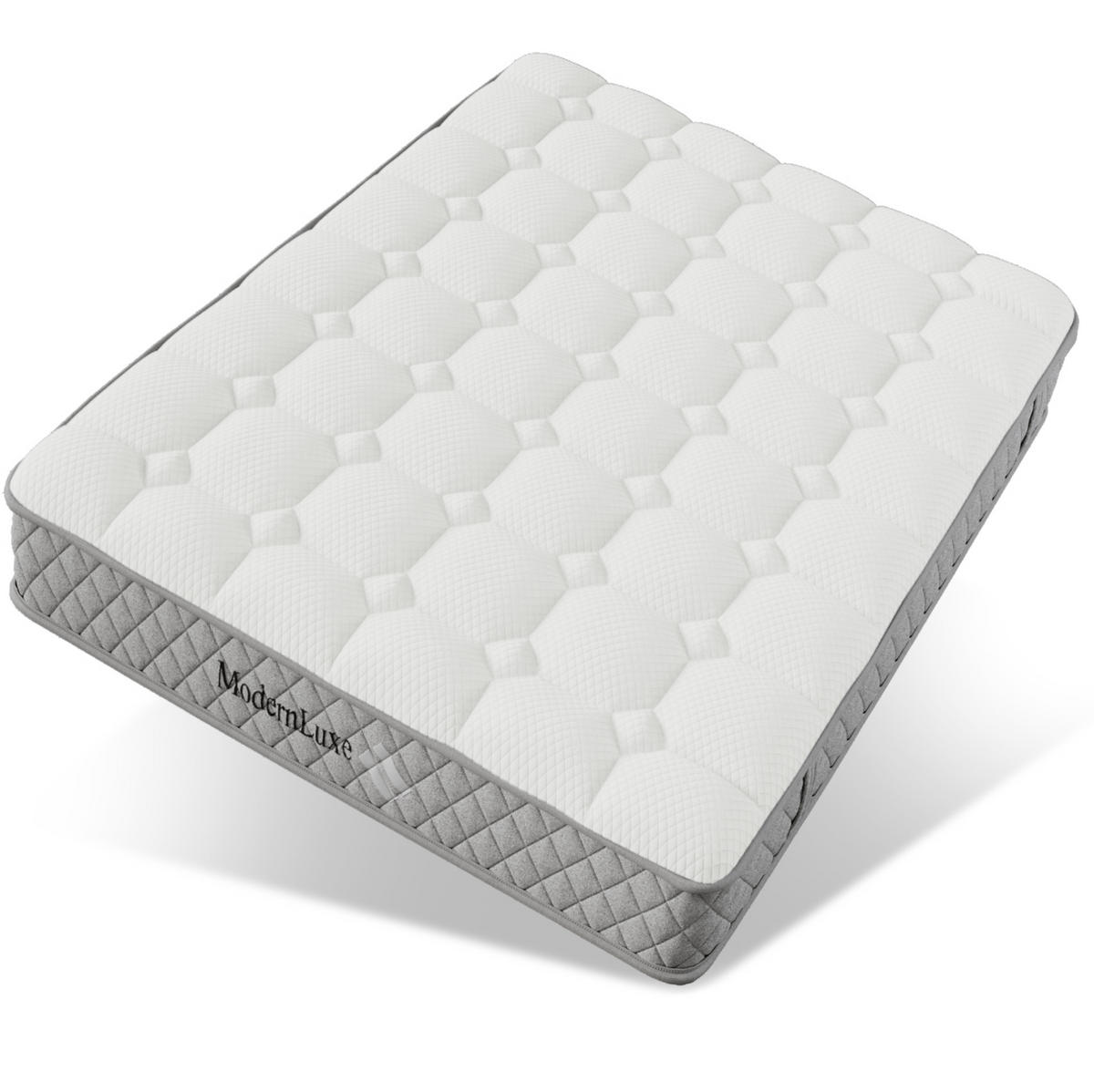 POLNJENA postelja iz lanu 140x200 cm bež z USB in USB-C priključkom, hidravličnim predalom ter vzmetnico - bež, tekstil (140/200cm) - Modfu