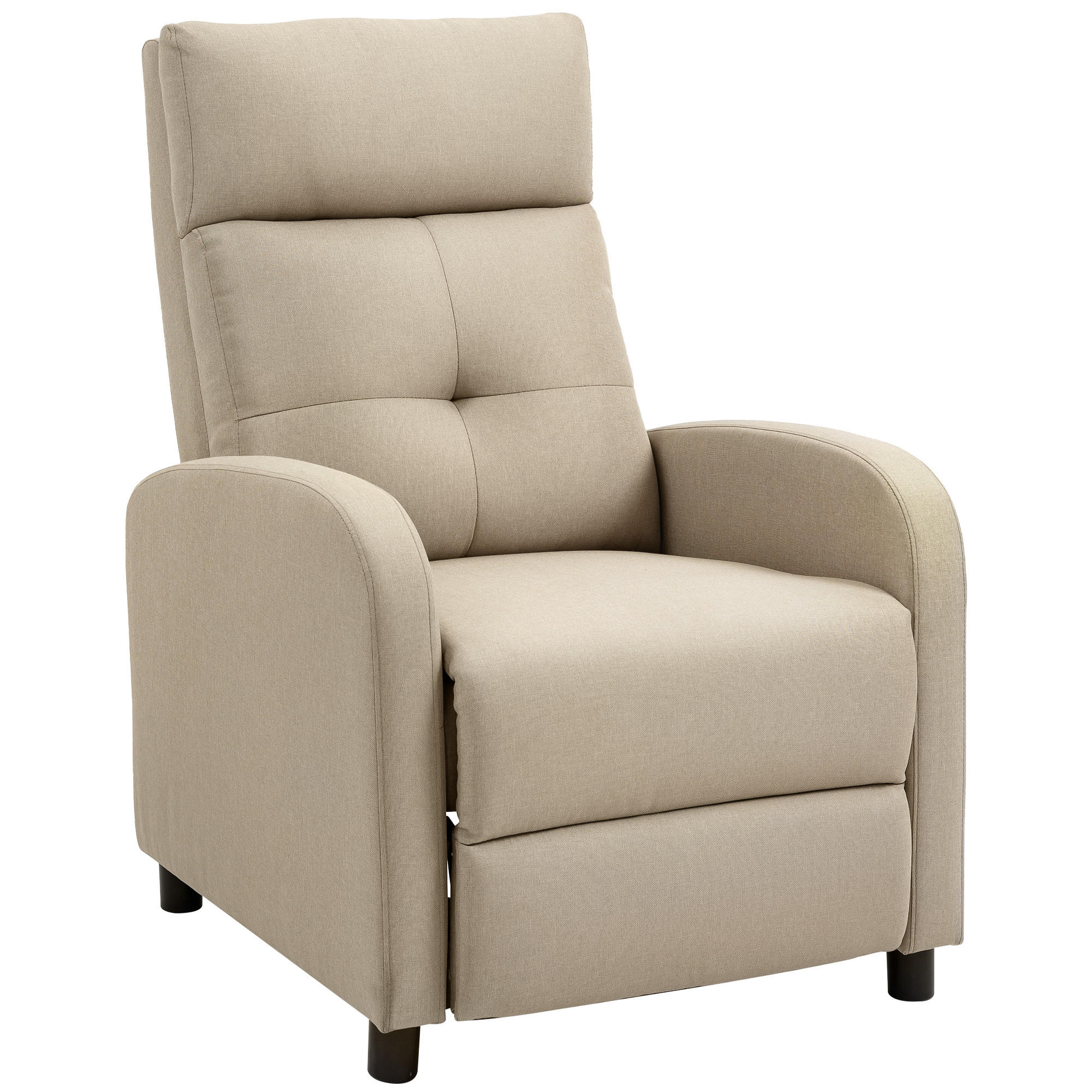 RELAXSESSEL,LIEGEFUNKTION ausfahrbares Fußteil Taschenfederkern,beige - Beige, Textil (67/98/87cm) - Vallsero