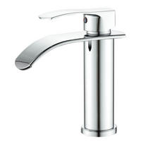 WASCHTISCHARMATUR Wasserfall Einhebel Chrom - Silberfarben, Metall (16/10/18.5cm)