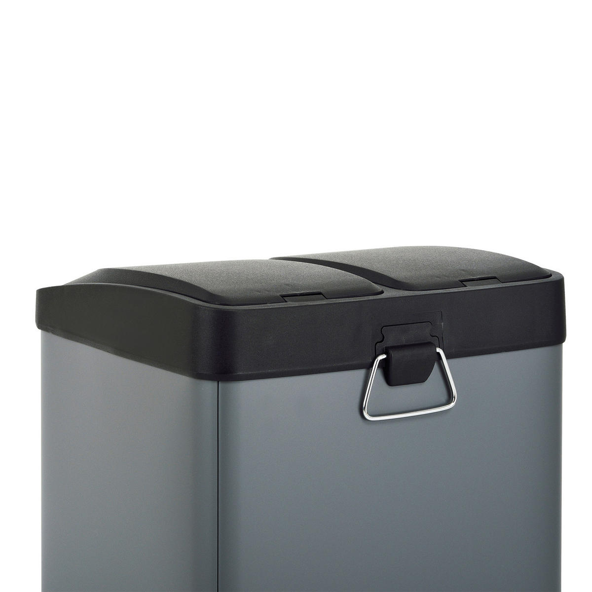 MÜLLEIMER TC2X8 - Grau, Metall (32/38/28cm) - SVITA