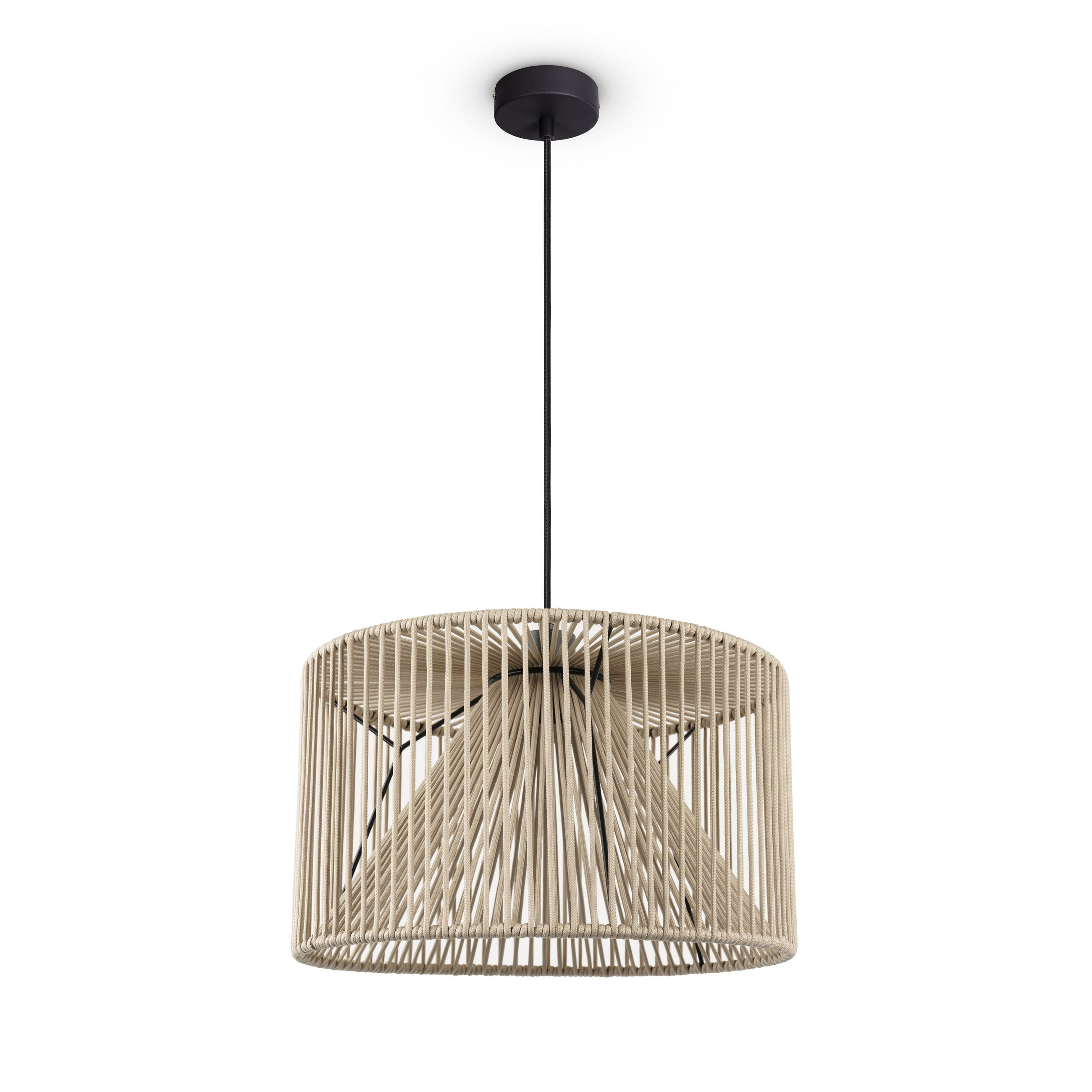 PENDELLEUCHTE Hugo Pd1 Mirijana - Schwarz, Metall (38/38/28cm) - Paco Home