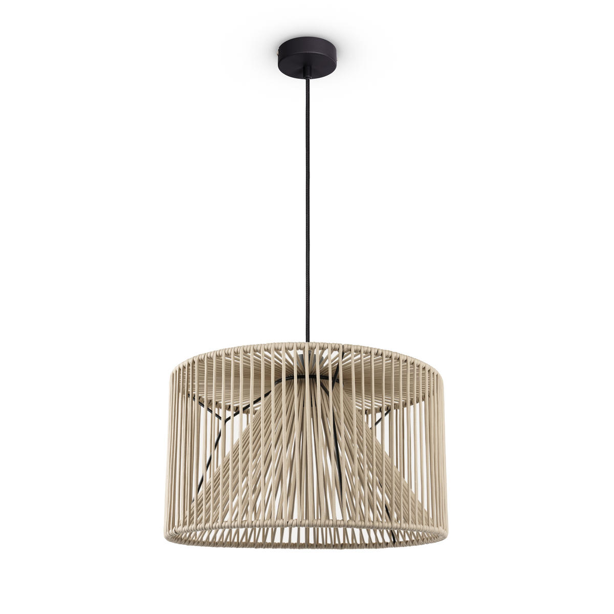 PENDELLEUCHTE Hugo Pd1 Mirijana - Schwarz, Metall (38/38/28cm) - Paco Home