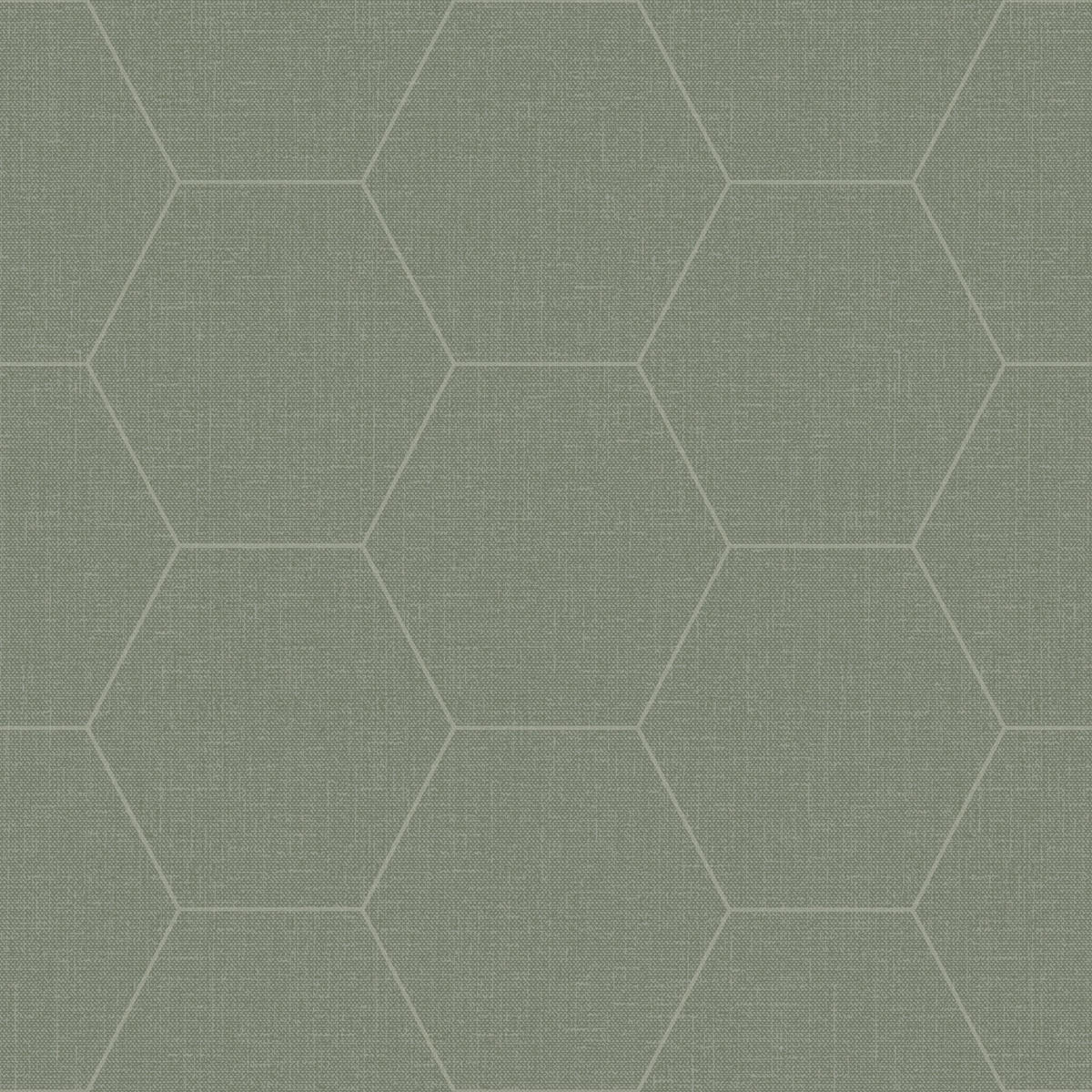 TAPETE Wabenmuster 53 cm x 10.05 m - Grün, Papier (53/1000cm) - ESTAhome