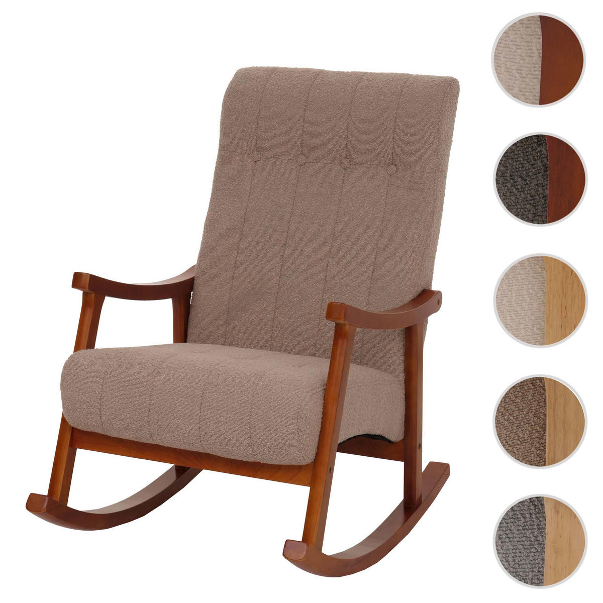SCHAUKELSTUHL taupe - Taupe, Textil (64/97/85cm) - MCW