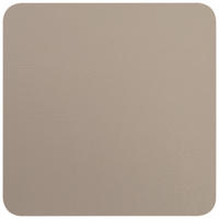 UNTERSETZER Jette aus Leder in Grau - Grau, Leder (10/10cm) - Premium Living