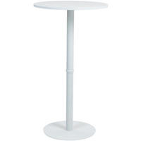 STEHTISCH rund 60 cm Holz weiß/weiß - Weiß, Holz/Metall (60/60/110cm) - CLP