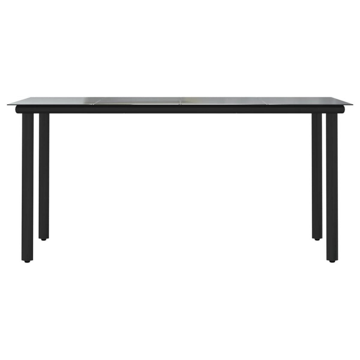 GARTENTISCH Tischmund 80/74/160 cm - Schwarz, Naturmaterialien (160/80/74cm) - ZMH