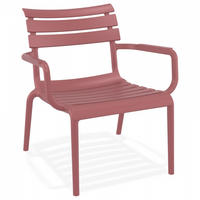STUHL mit Armlehnen Rot 68x76x70cm - Rot, Kunststoff (68/76/70cm) - AlterEgo