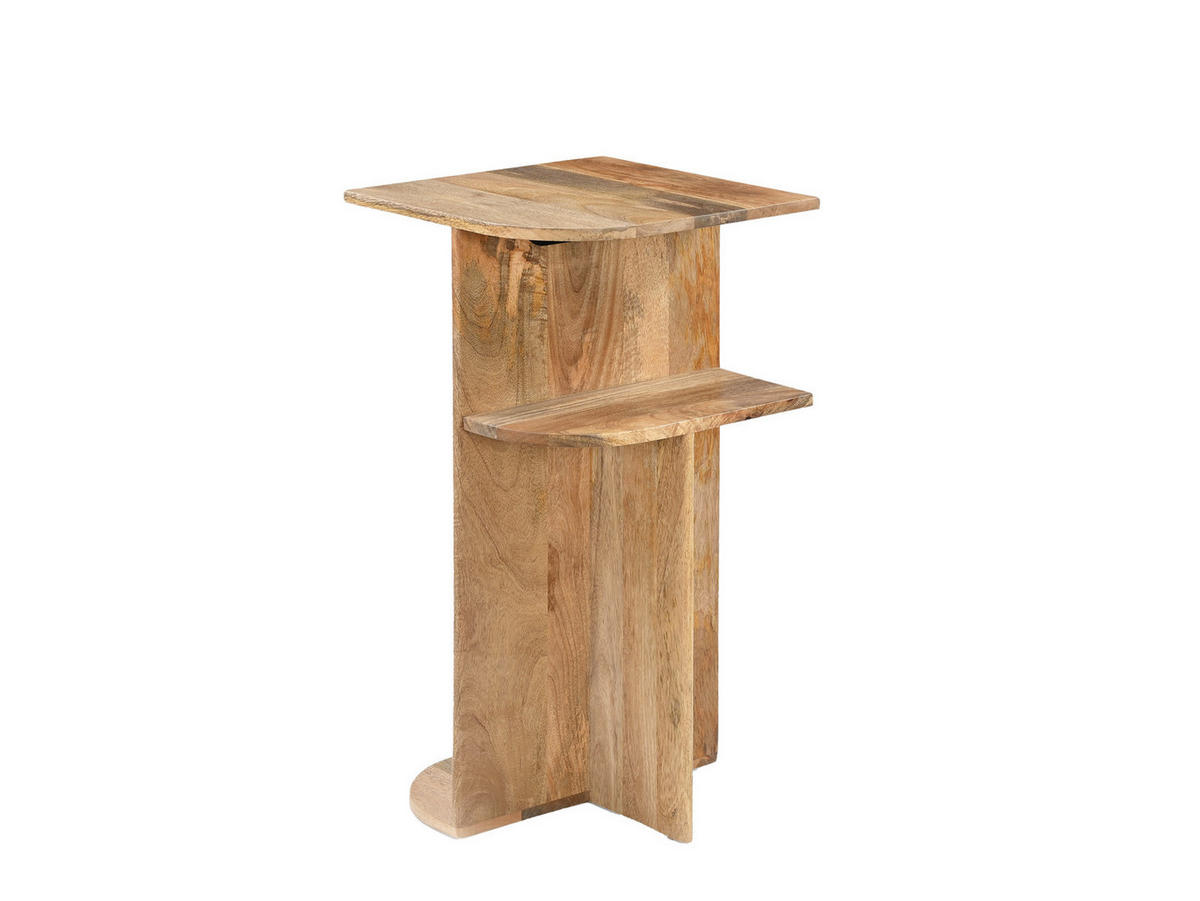 COUCHTISCH Jade Naturholz Durchmesser 38 cm Natur - Naturfarben, Holz (38/38/70cm)