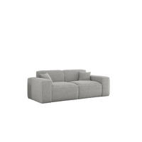 SOFA 2-sitzer Celes Premium In Sven - Hellgrau, Holzwerkstoff/Textil (182/73/90cm) - Fun Möbel