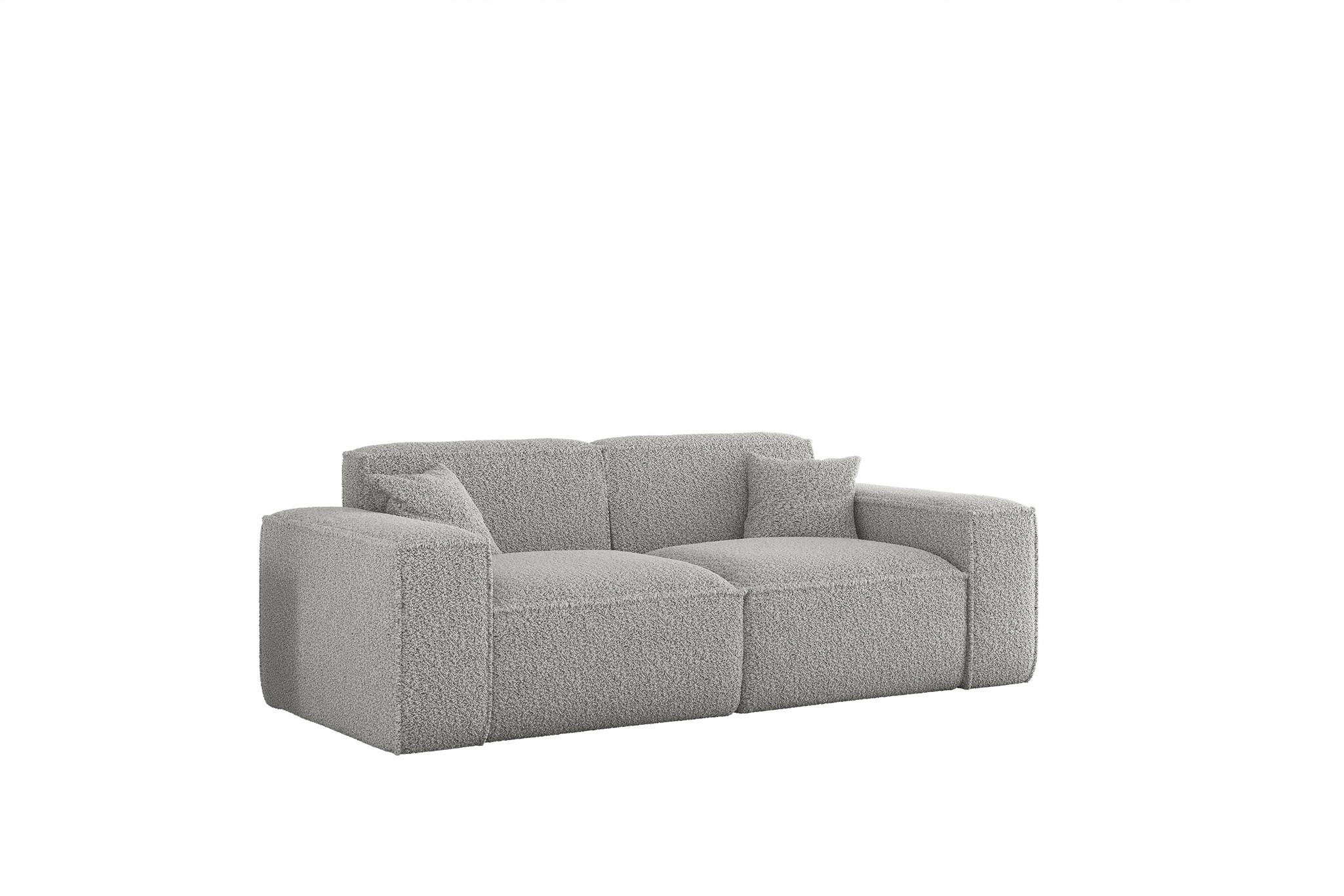 Fun Möbel SOFA Hellgrau