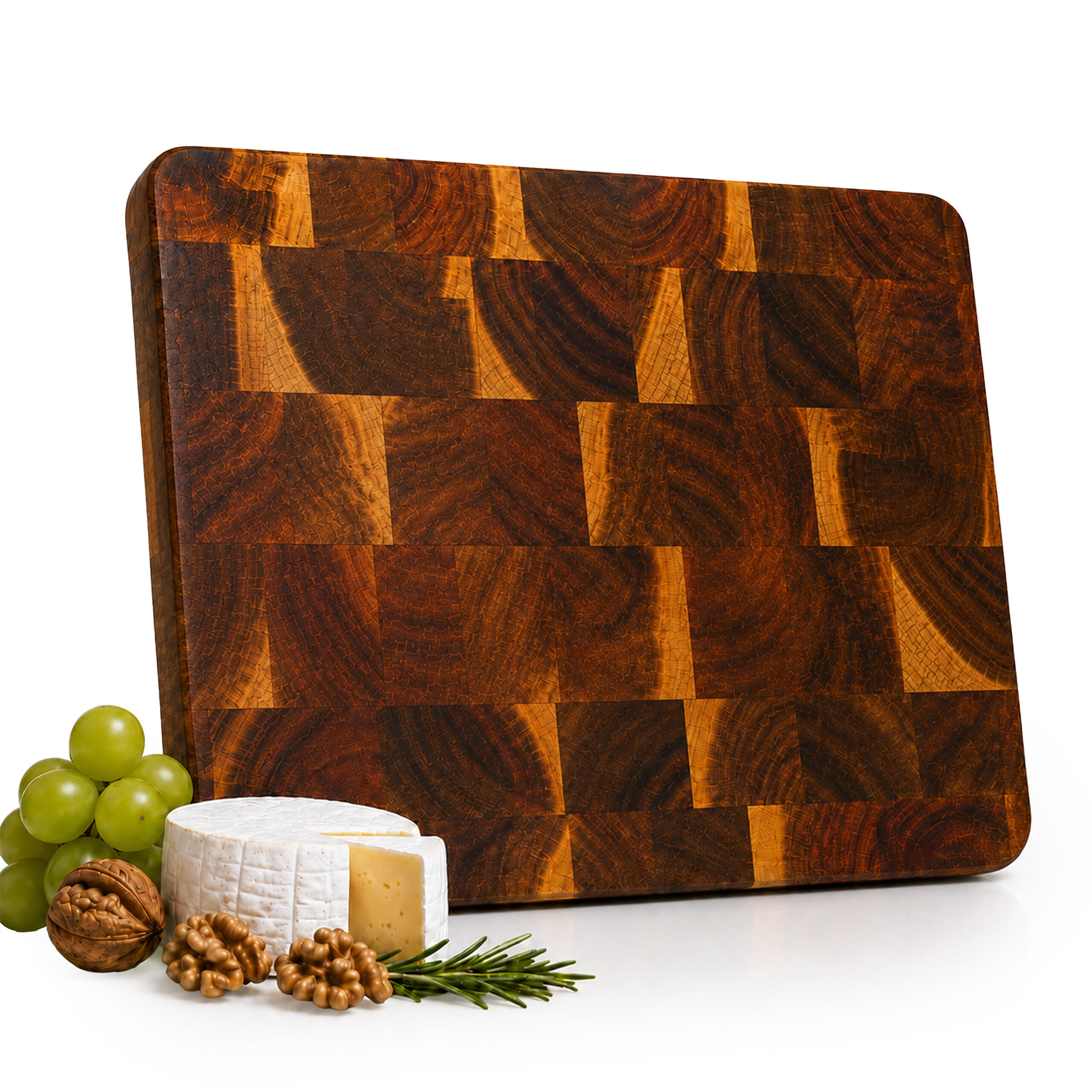 SCHNEIDEBRETT Natur Akazienholz rutschfest 51 cm - Braun, Holz (36/51cm) - Relaxdays