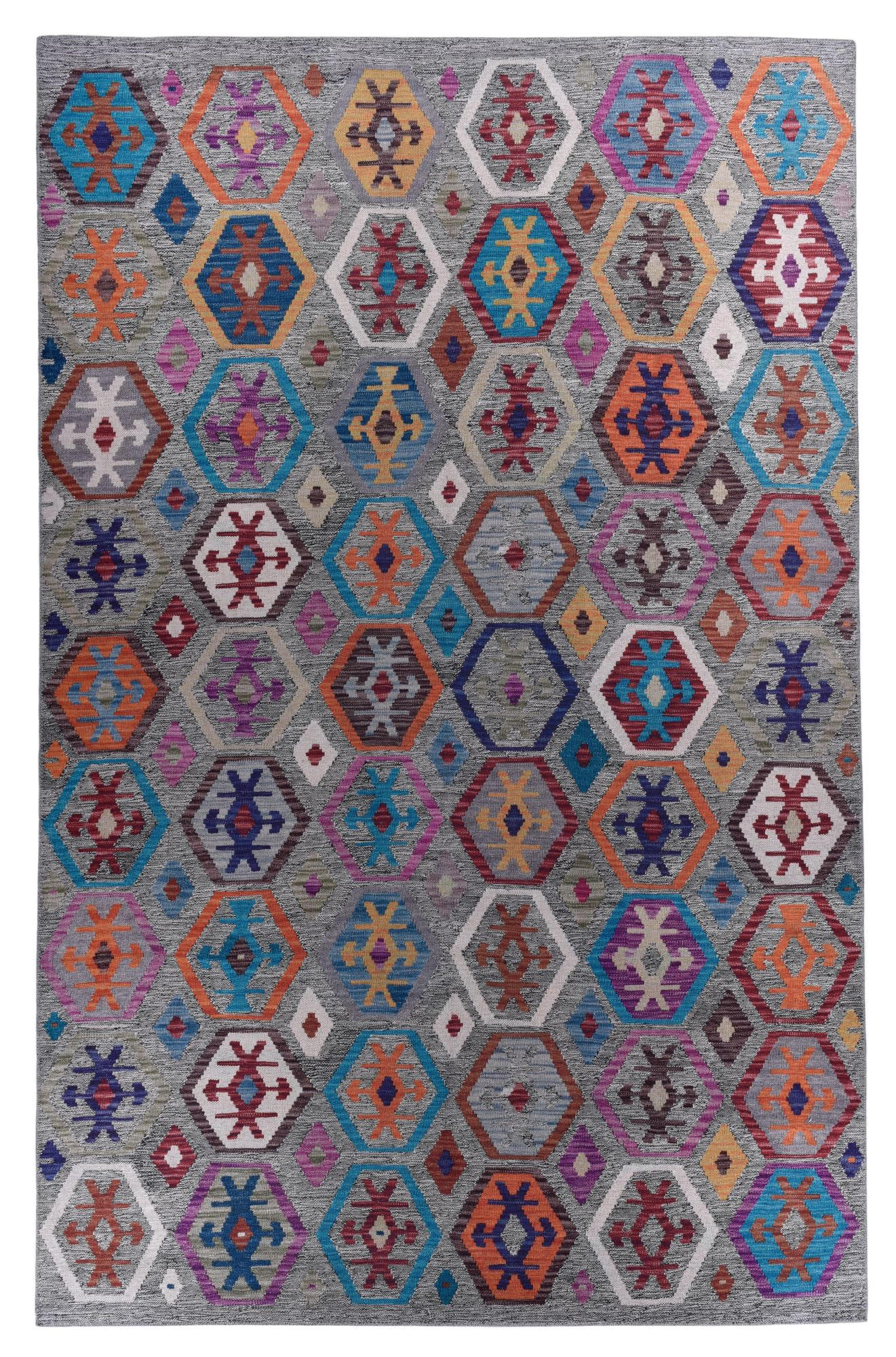 Gino Falcone Kurzflorteppich Grau 190x290 cm