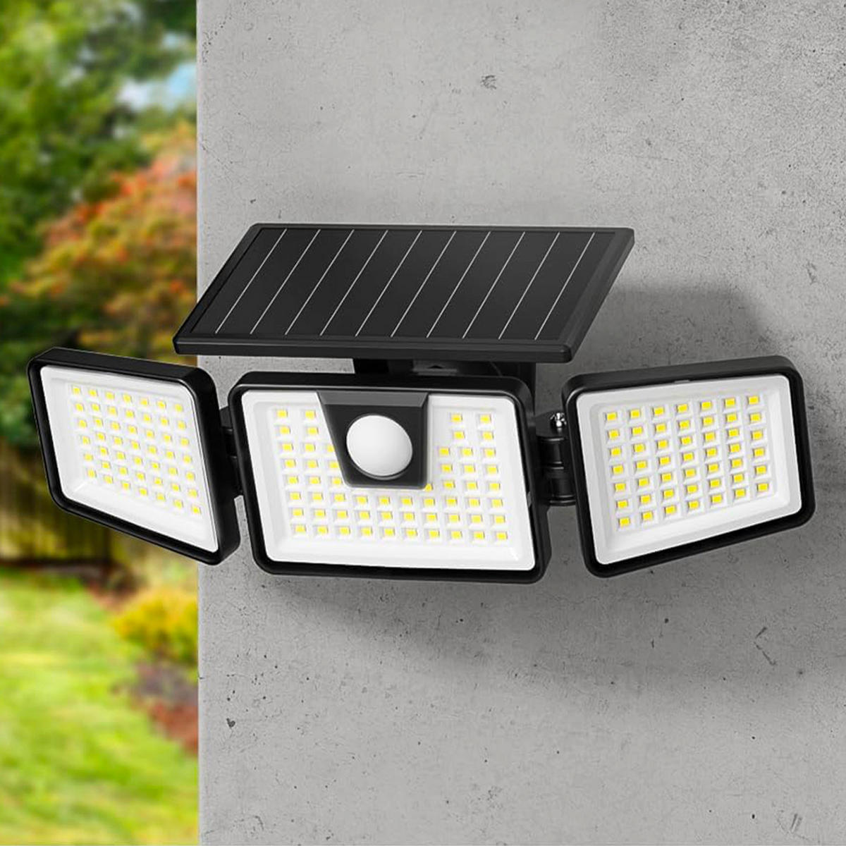 SOLARSPOT FALCON schwarz - Schwarz, Kunststoff (28/14.5/9.3cm) - Lumisky