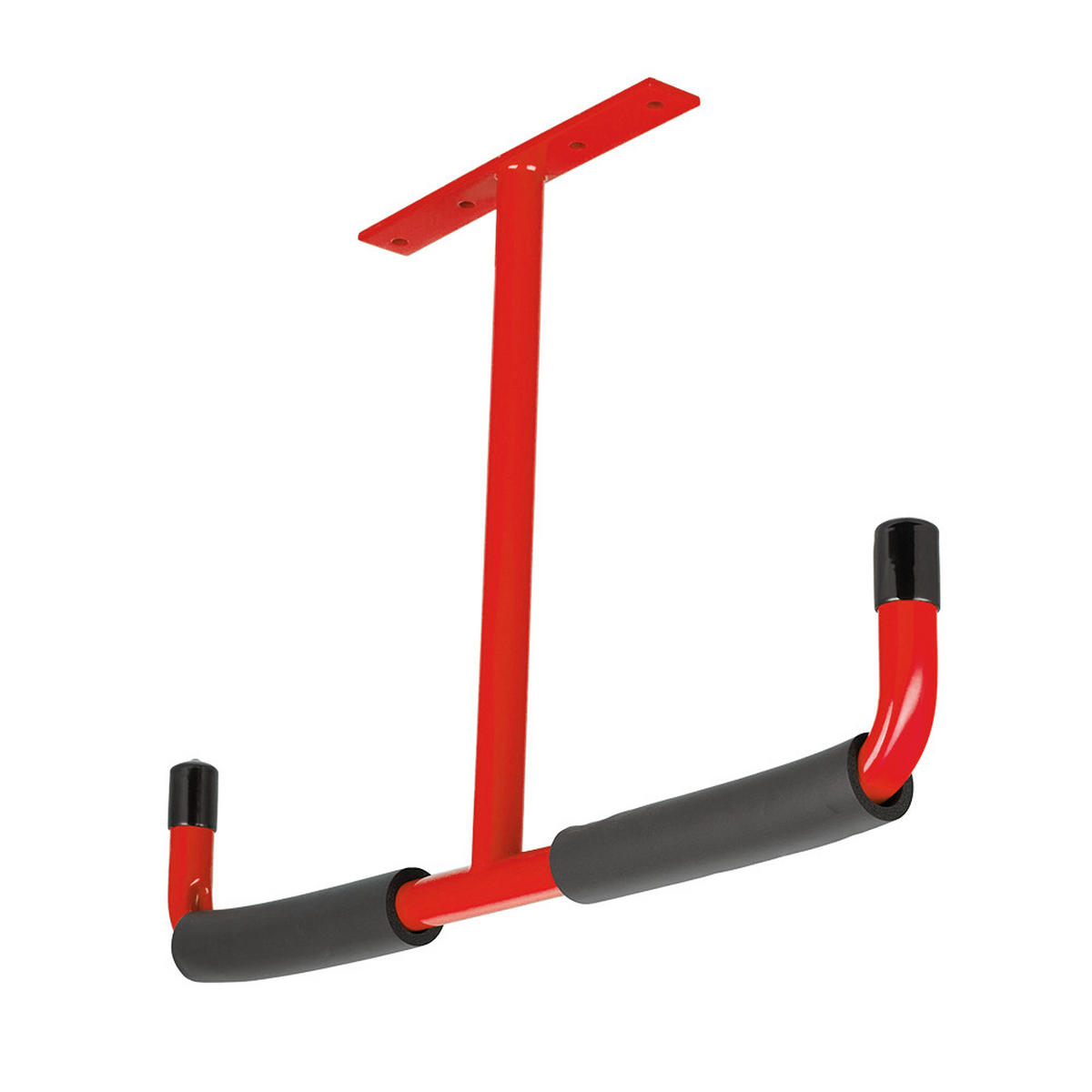 DECKENHAKEN 2 Stück T-förmige Solide Struktur aus Kohlenstoffstahl in Rot Vielseitig einsetzbar Belastbarkeit 43,5 x 29 cm - Rot, Metall (29/1/43.5cm) - Livingandhome