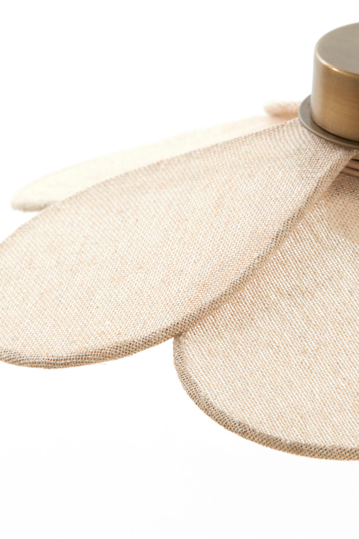 HÄNGELAMPE Fyano Braun Ø30,5/9 cm - Braun, Textil (30.5/30.5/9cm) - Light & Living