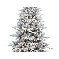 WEIHNACHTSBAUM künstlicher DELUXE ANITA 180 cm, weiß, 2D, 943 Zweige, inkl. Metallständer - Weiß, Kunststoff/Metall (119/180cm) - LAALU