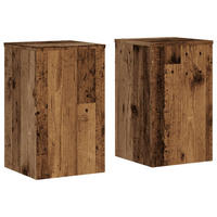 PFLANZENSTÄNDER 2er Set Altholz-Optik 30/30/50 Cm Holzwerkstoff - Braun, Holzwerkstoff (30/50/30cm) - vidaXL