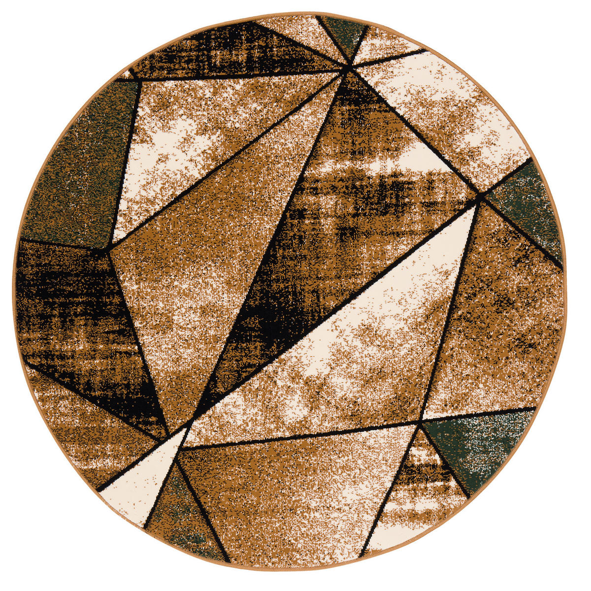 DESIGNER TEPPICH BRILLIANT MAGIC RUND - Grün, Textil (160/160cm) - Pergamon