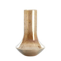 VASE Leanna Orange Ø25/40 cm - Orange, Glas (25/40cm) - Light & Living
