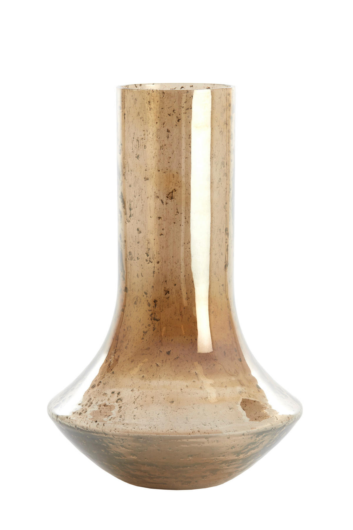 VASE Leanna Orange Ø25/40 cm - Orange, Glas (25/40cm) - Light & Living