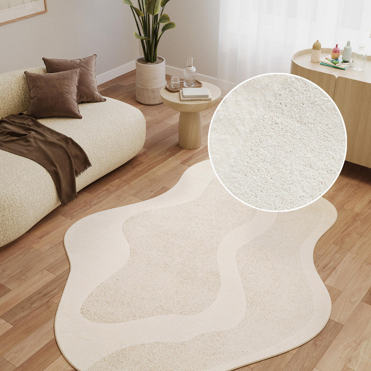 TEPPICH TERRA Creme 200/300 cm - Creme, Textil (200/300cm) - Tapiso