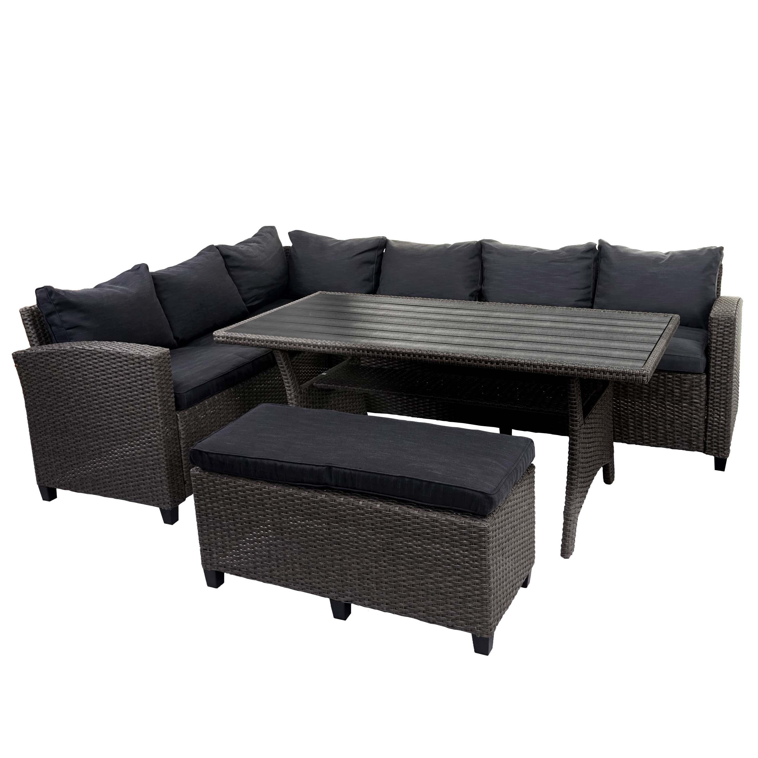 POLY GARNITUR Anthrazit - Anthrazit, Kunststoff - MCW