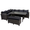 POLY GARNITUR Anthrazit - Anthrazit, Kunststoff - MCW