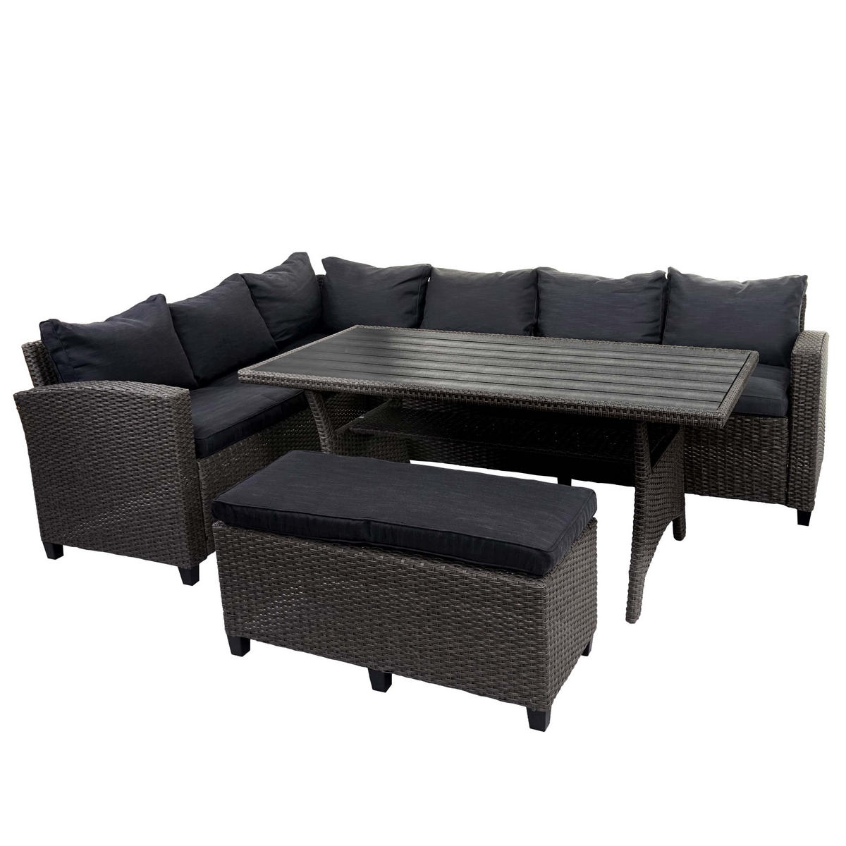 POLY GARNITUR Anthrazit - Anthrazit, Kunststoff - MCW