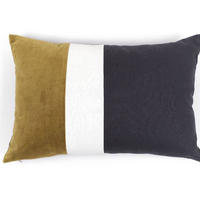 ZIERKISSEN Stripes 40/60 cm - Schwarz, Naturmaterialien (60/40cm)