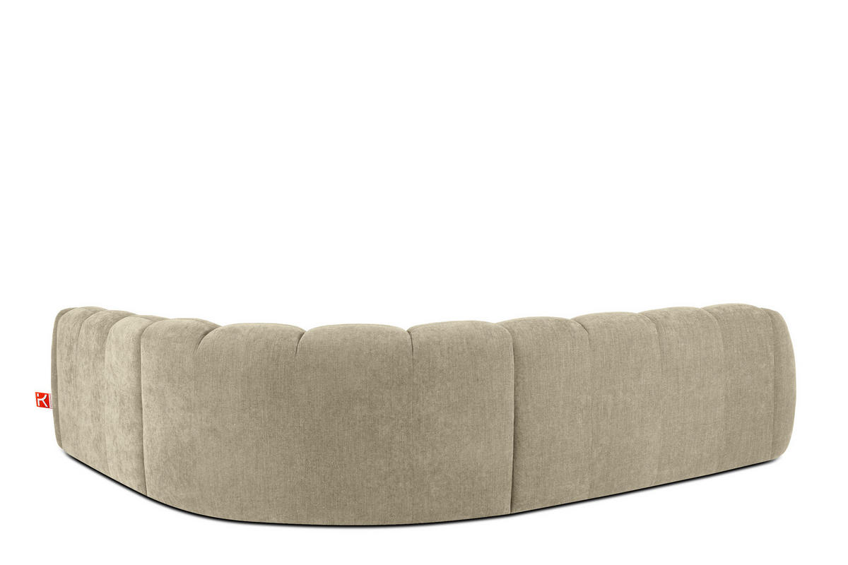 ECKSOFA RECHTS FLAVA, Sandfarben - Sandfarben, Holz/Holzwerkstoff (310/270cm) - KONSIMO®