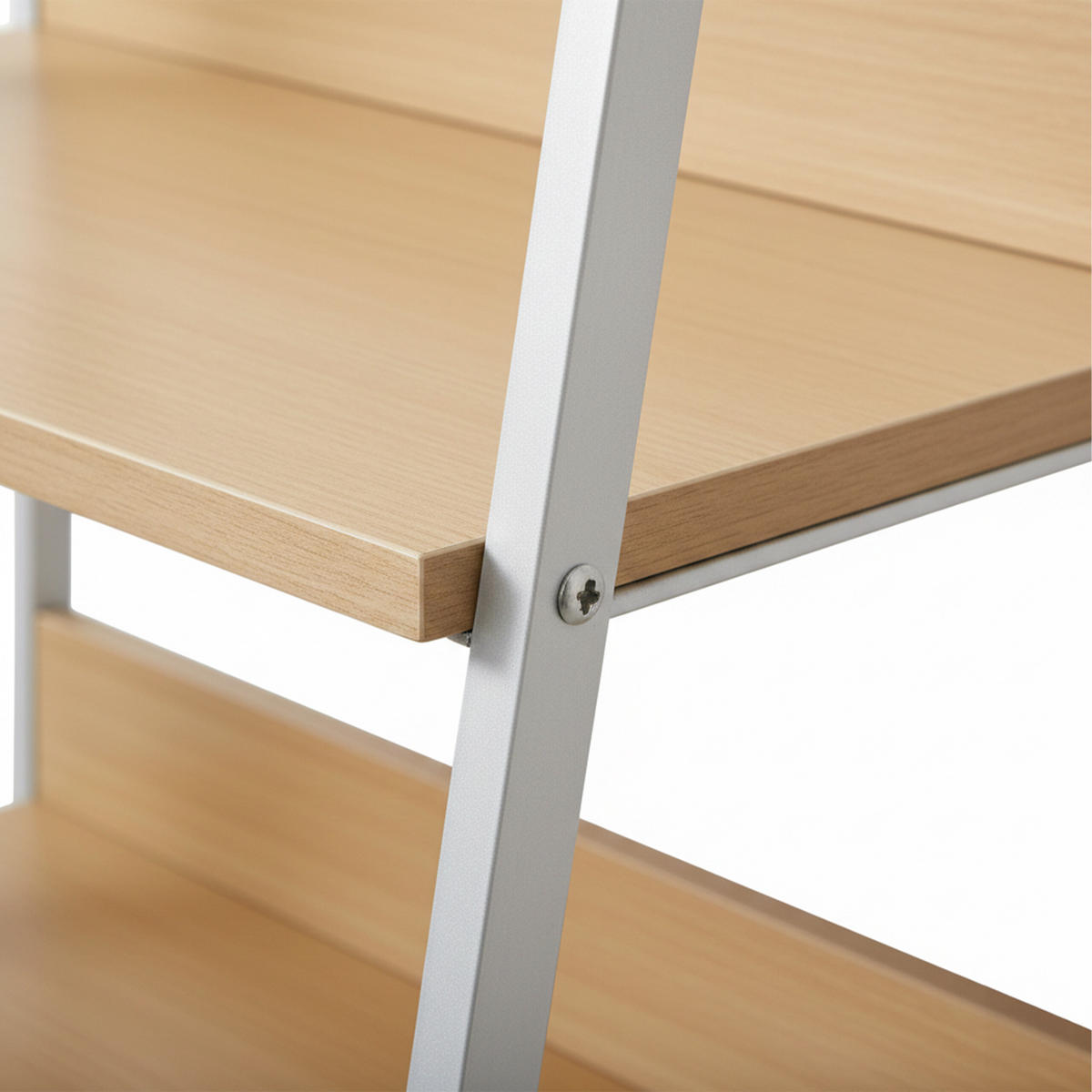 STANDREGAL - Hellbraun, Holzwerkstoff/Metall (60/170/30cm) - Relaxdays