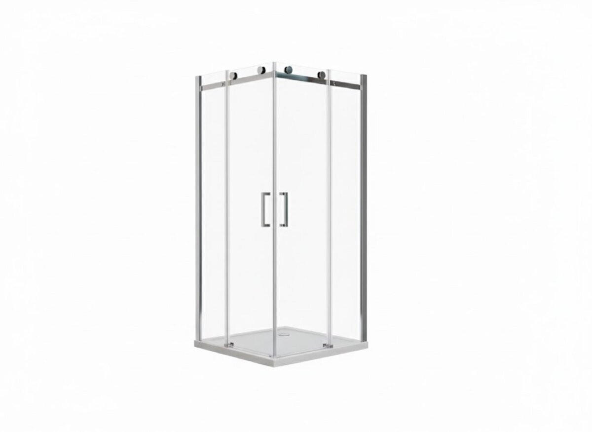 Glaswerk Westfalen Schiebetür-Duschkabine Silber 80x195x80 cm