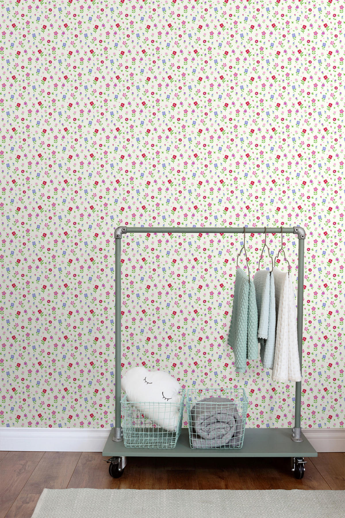 TAPETE Blumen 53 cm x 10.05 m - Lila, Papier (53/0.1cm) - ESTAhome