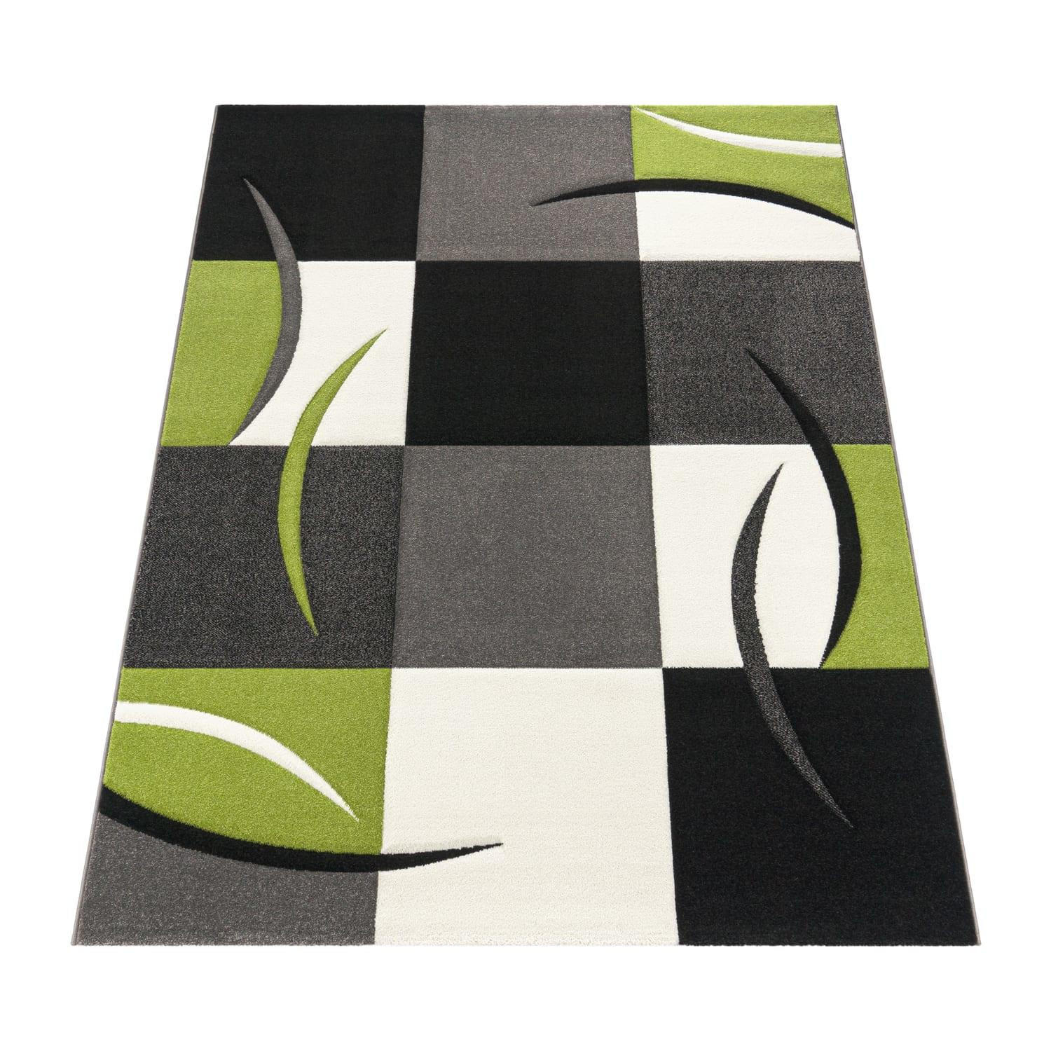 KURZFLOR-TEPPICH DIAMOND 665 GRÜN 200X290 - Grün, Kunststoff (200/290cm) - Paco Home