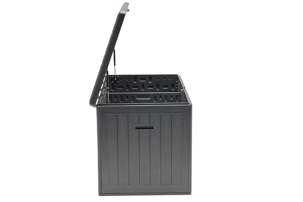 KISSENBOX Lilo 160x80 cm, Kunststoff, Schwarz - Schwarz, Kunststoff (160/72/80cm) - dasmöbelwerk
