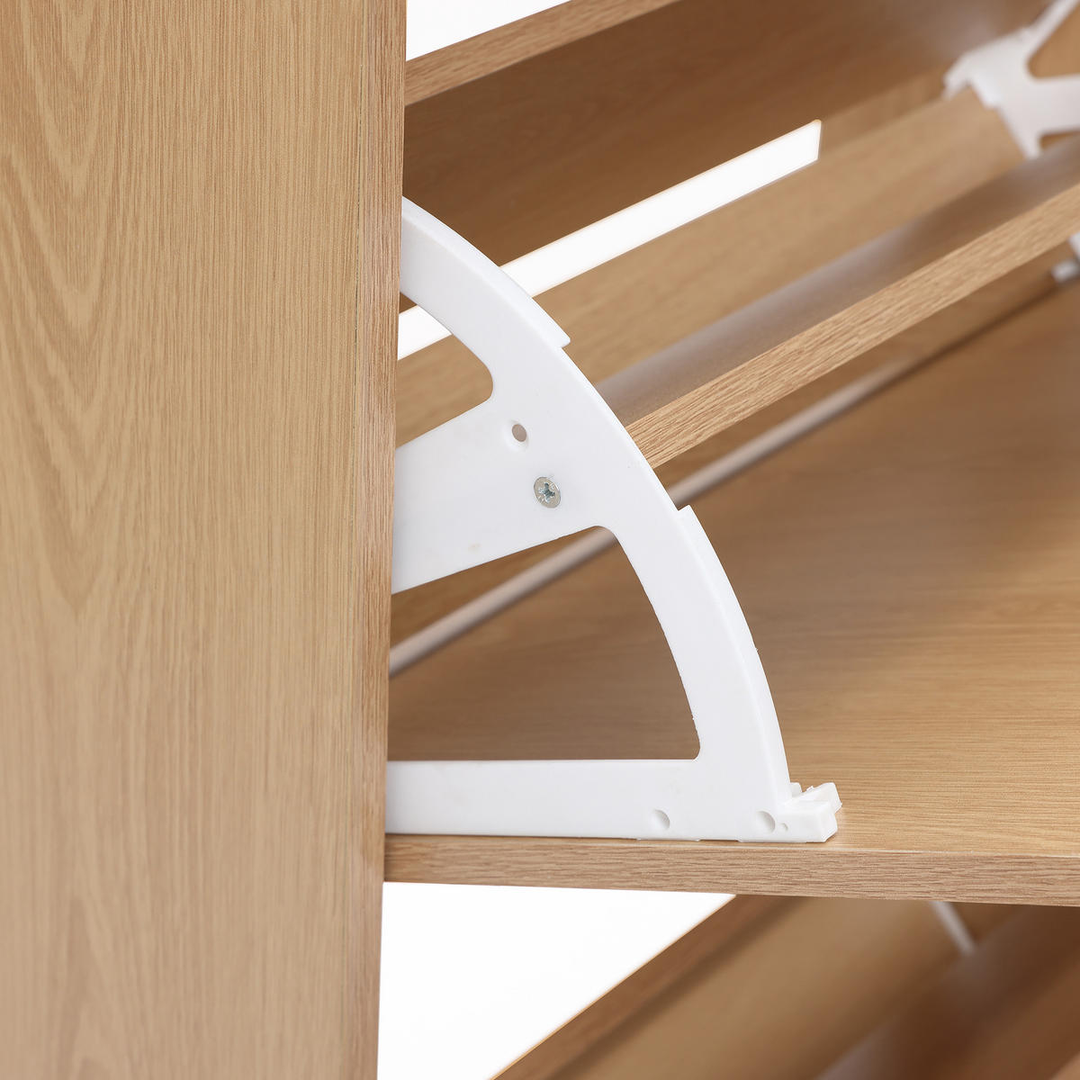 SCHUHSCHRANK | B60 x T24 x H92 cm - Eichefarben, Holzwerkstoff (60/92/23.5cm) - Hometopia