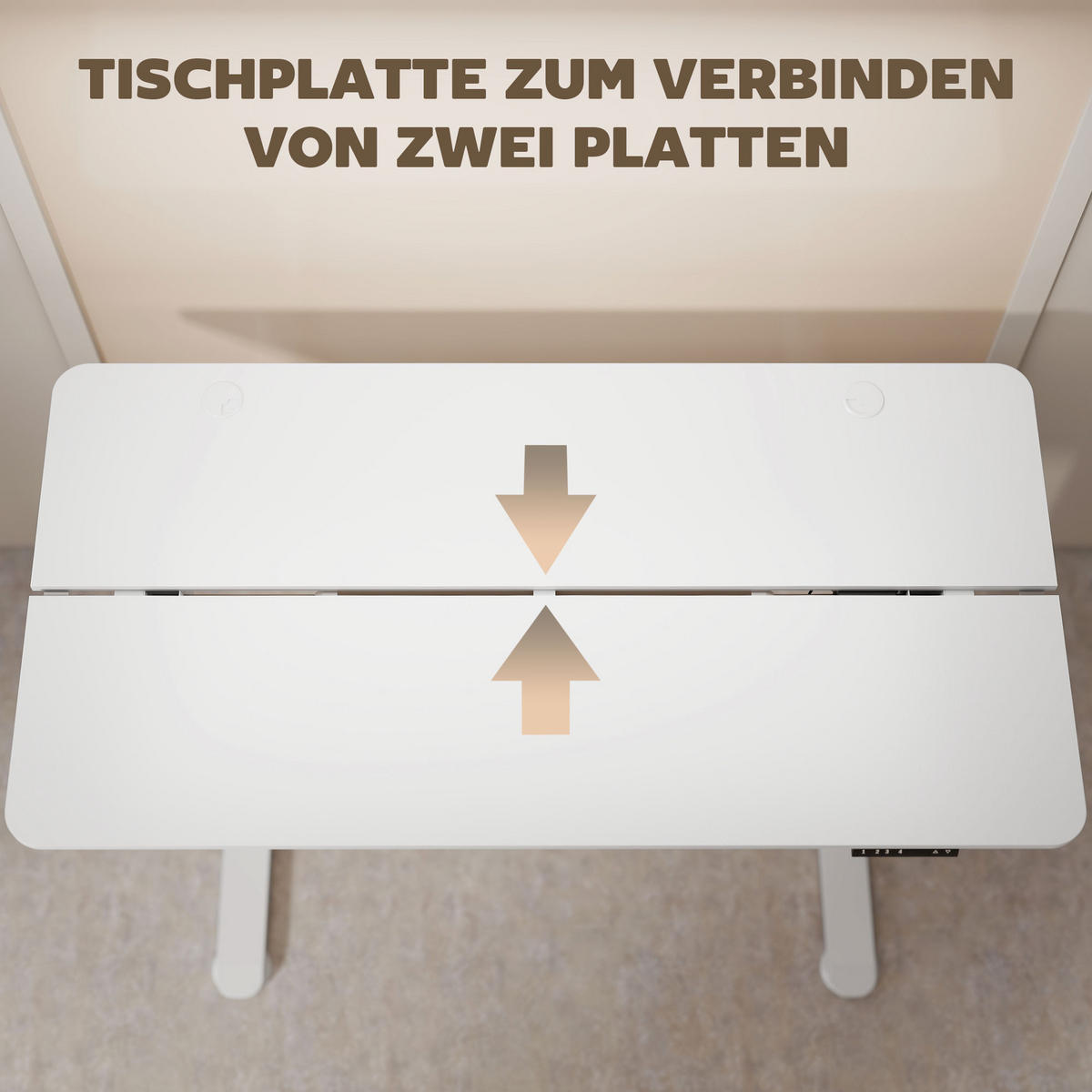 SCHREIBTISCH Weiß 70.0/140.0/116.0 cm - Weiß, Holzwerkstoff (70/140/116cm)