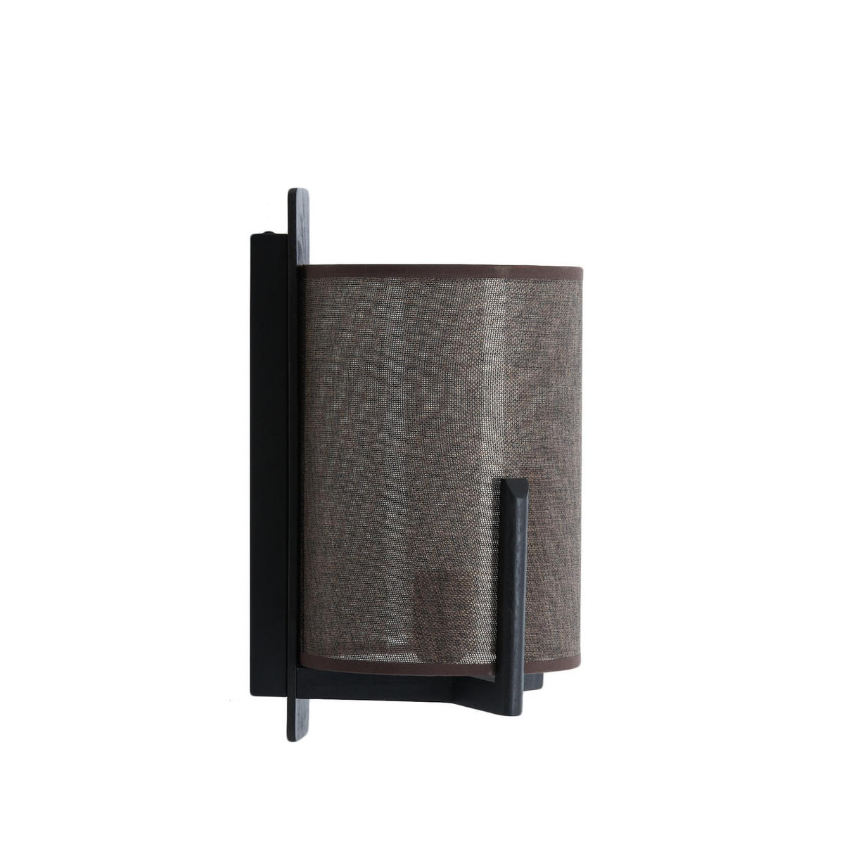 WANDLEUCHTE Litto Schwarz 22/18/36 cm - Schwarz, Holz (18/36/22cm) - Light & Living