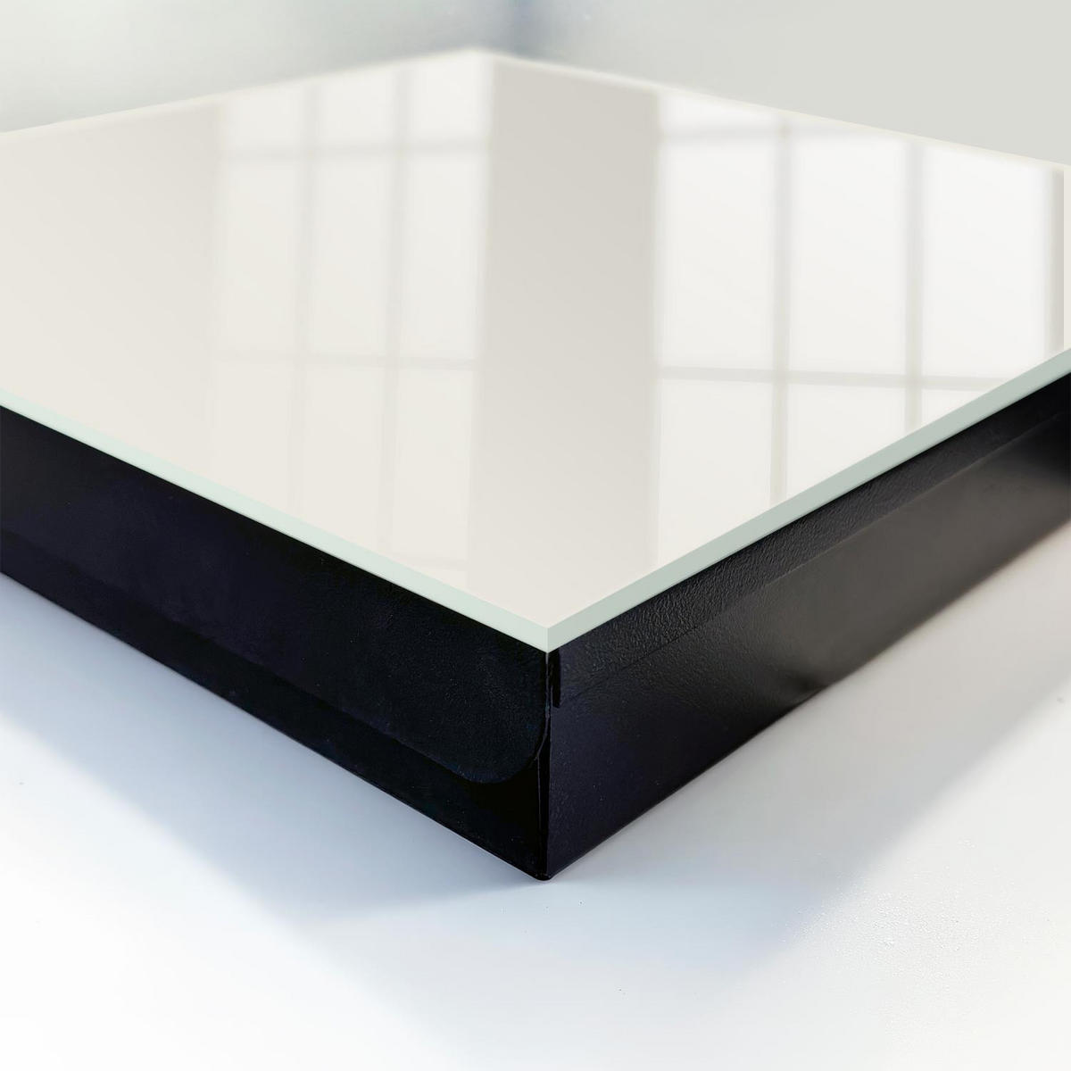SCHLÜSSELBOX Schwarz 30x30 cm- Türöffnung nach rechts - Modisches Grau - Grau, Metall (30/30/5cm) - TULUP