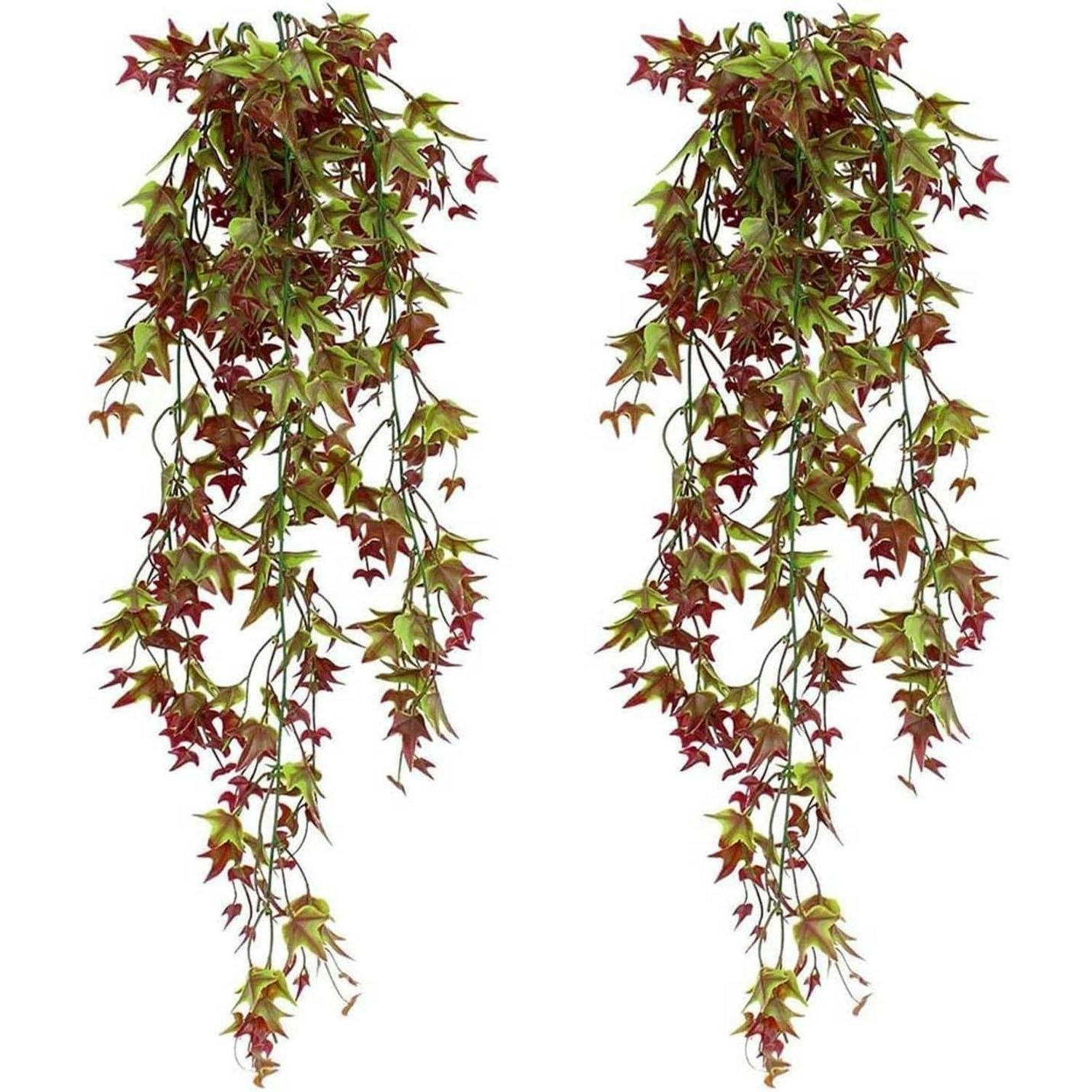 HÄNGEPFLANZE 2-teiliges Set 80 cm - Multicolor, Kunststoff (80cm)